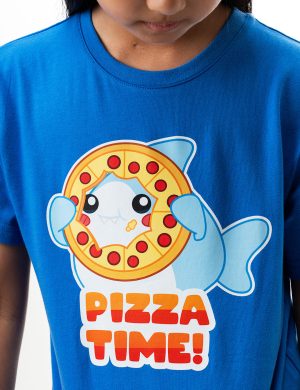 Thicc Shark Pizza Time T-Shirt